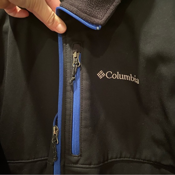 Columbia Other - USED- black men’s hardshell Columbia jacket. Good condition. Size large.